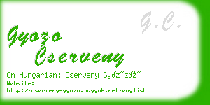 gyozo cserveny business card